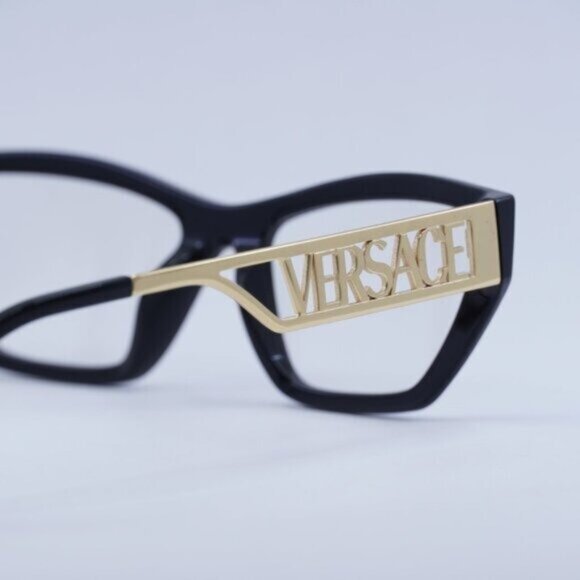 🕶️ New Versace VE3327U GB1 Eyeglasses - Black Frame - Picture 7 of 12